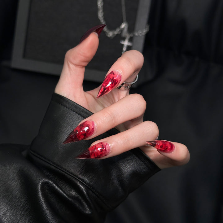Artistic Stiletto Press-On Nail Enhancements
