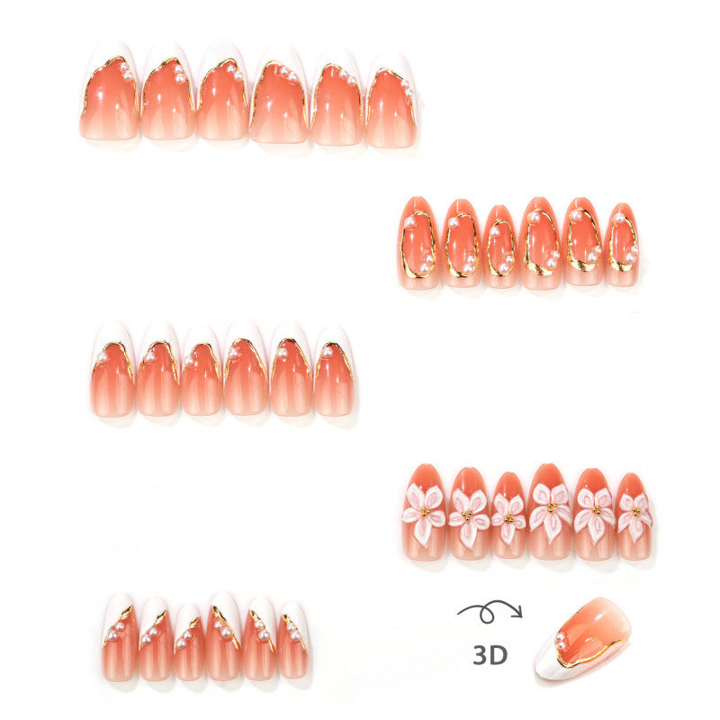 Decorative Floral Nail Extensions