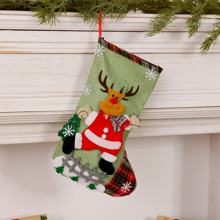 Fun Christmas stocking with reindeer motif Stornfield