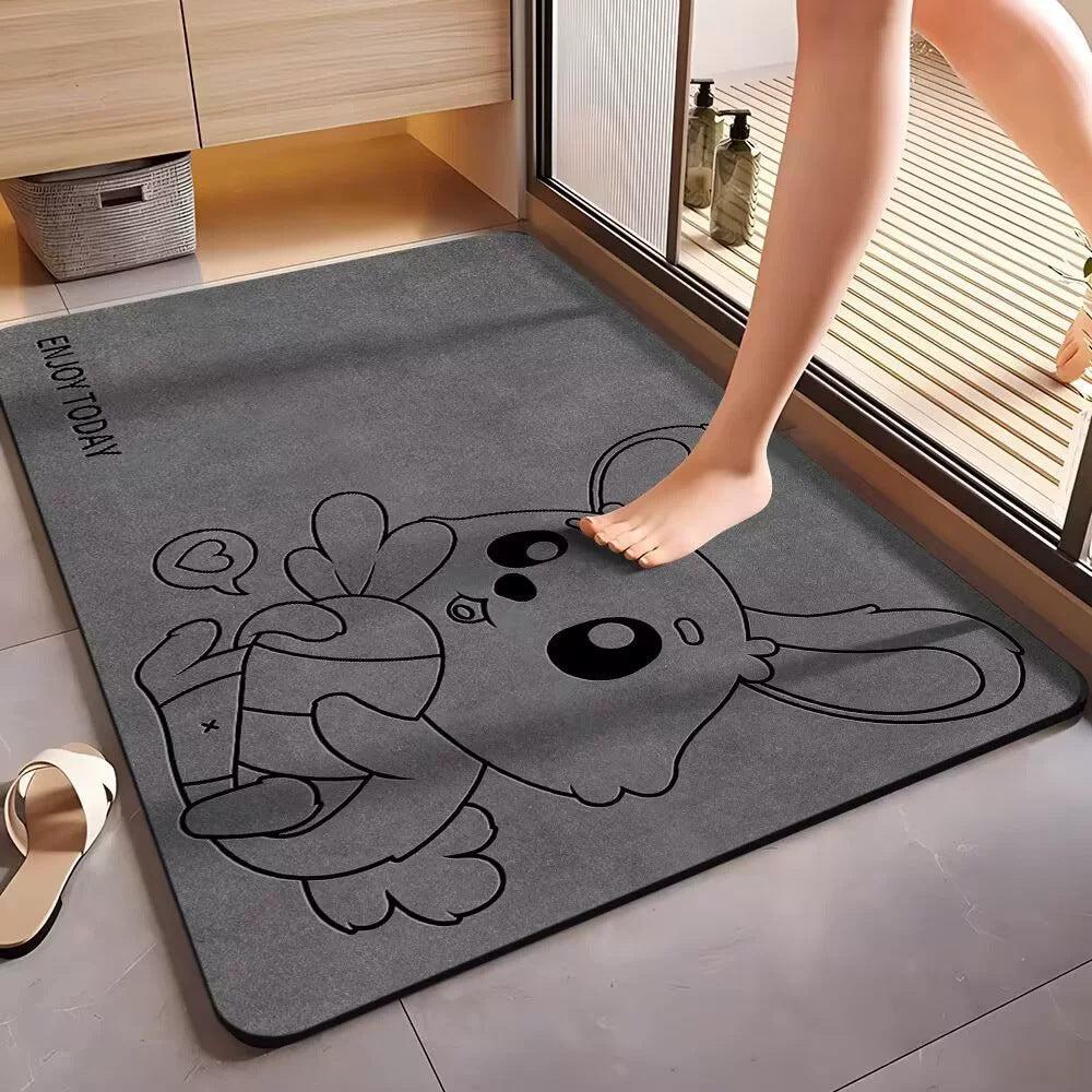 Fun Dolphin-Themed Bath Mat