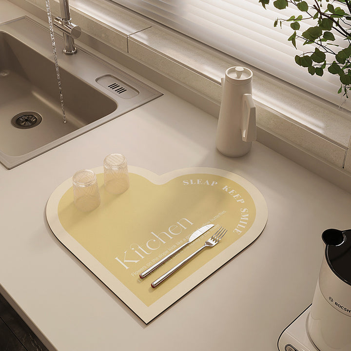 Heart-Shaped Kitchen Placemats