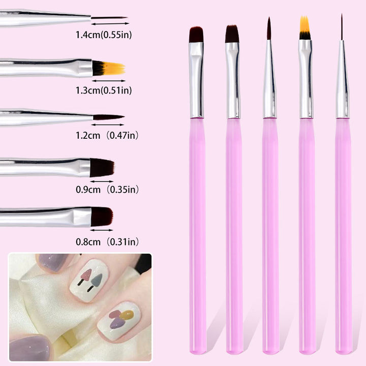 Professional Nail Art Detail Brush Set Stornfield