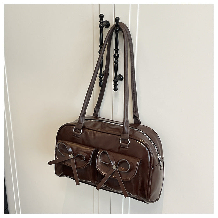 Stylish Multifunctional Handbag with Bow Detail Stornfield