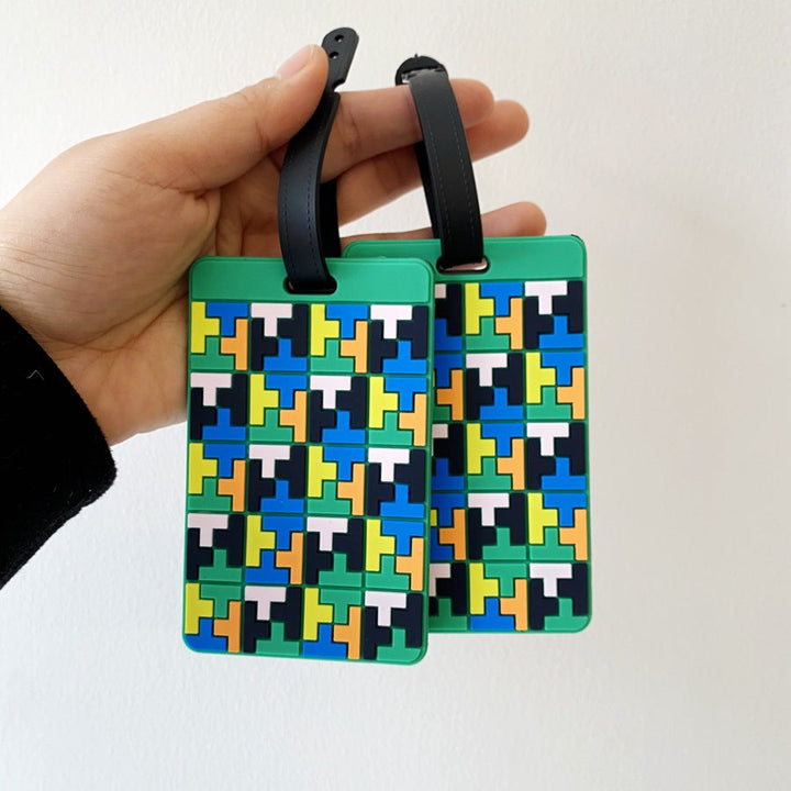 Puzzle Pattern Luggage Identifier Stornfield