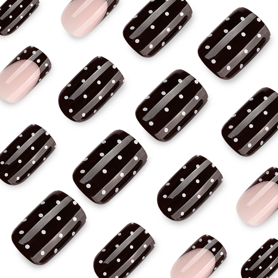 Artful Nail Art with Trendy Dot Design Stornfield