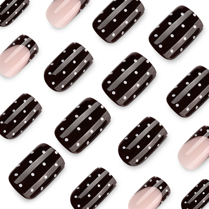 Artful Nail Art with Trendy Dot Design Stornfield