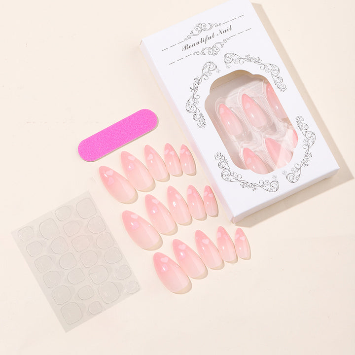 Elegant Almond-Shaped Press-On Nail Set Stornfield