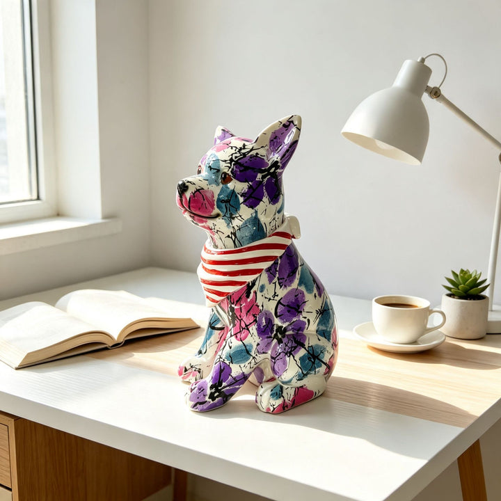 Colorful decorative figure of a dog in modern design Stornfield