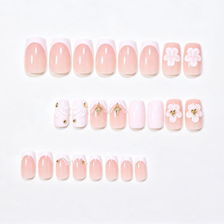 Floral-Themed 3D Nail Art Set Stornfield