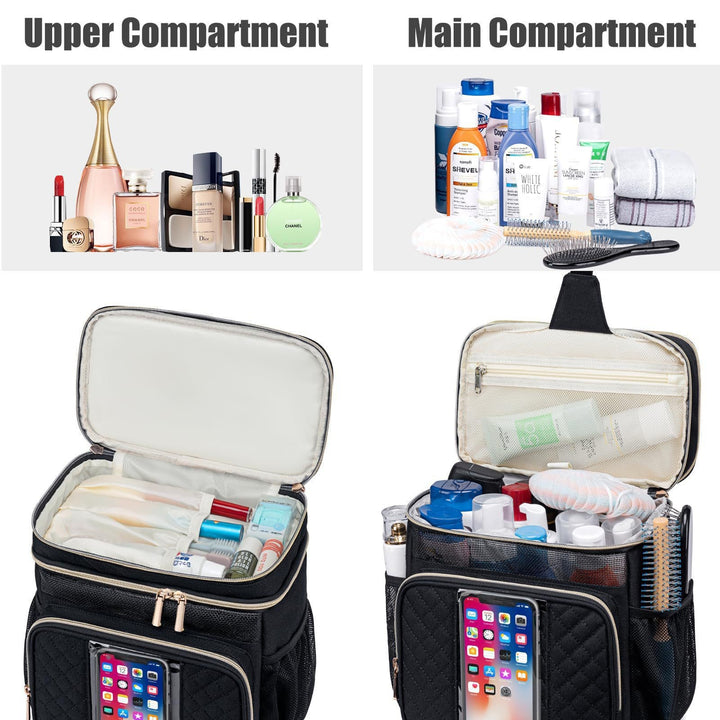 Cosmetic organizer bag with practical compartments Stornfield