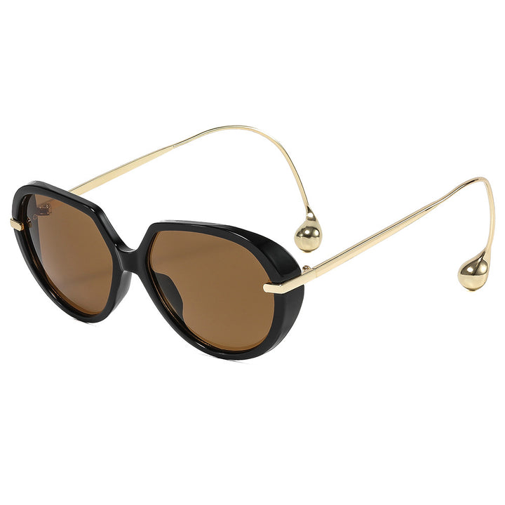 Women's Cat-Eye Sunglasses with Golden Accents and Stylish Frame Stornfield