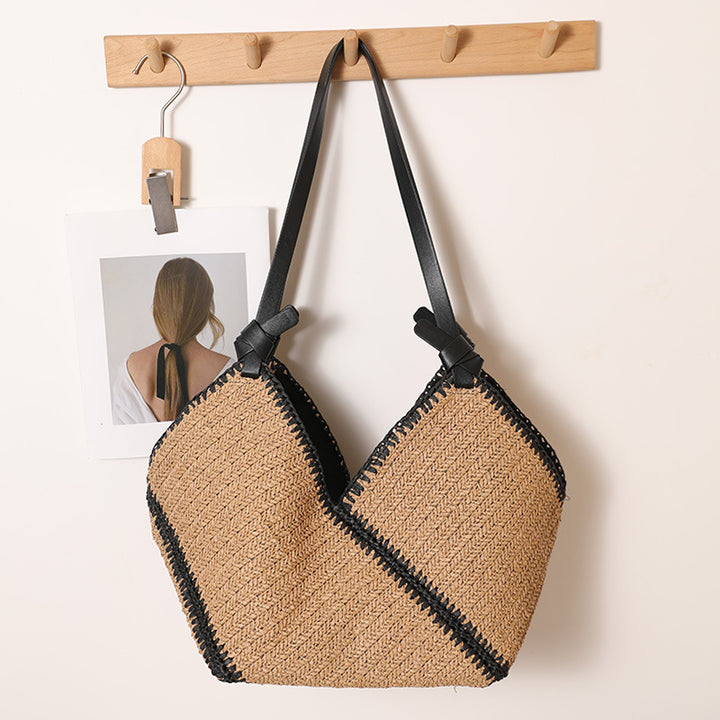 Handmade Boho bag with leather accents Stornfield