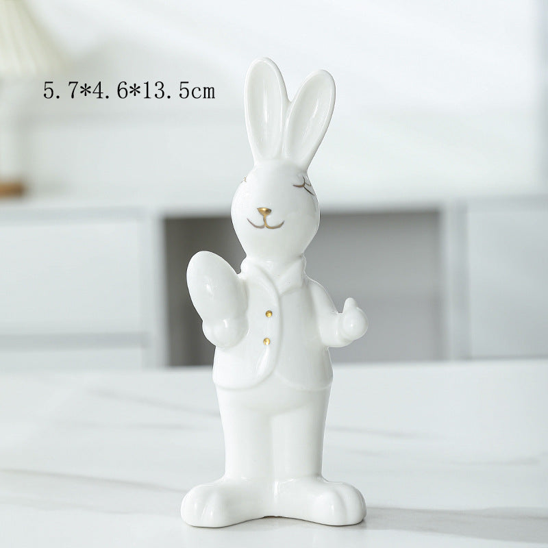 Ceramic Bunny Figurine Stornfeild