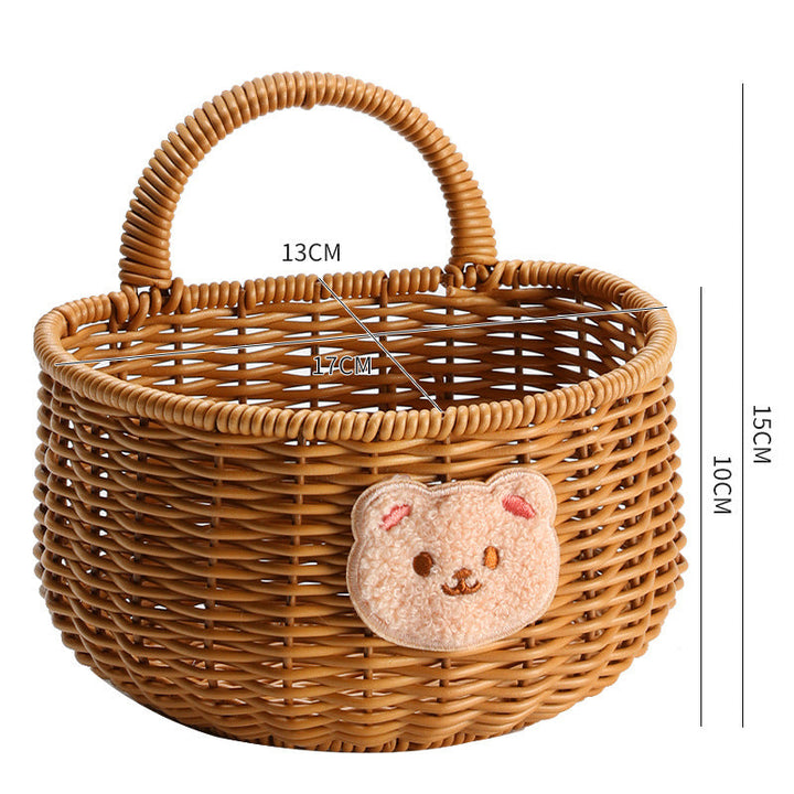 Handwoven Storage Basket with Ergonomic Handle Stornfield