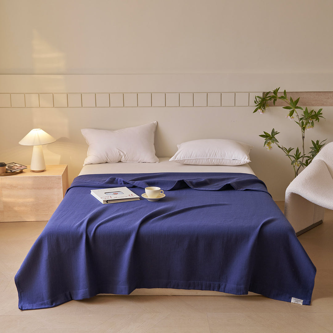 Breathable Cotton Bed Blanket Throw