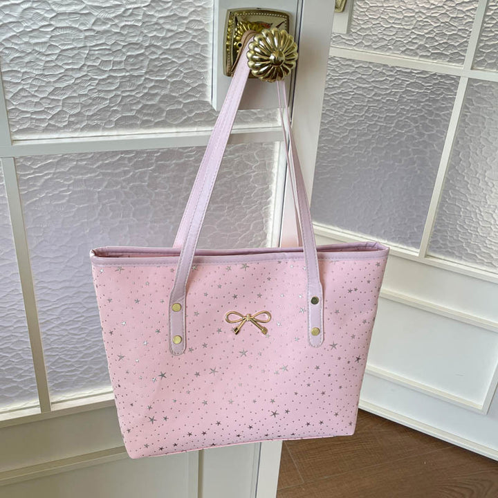 Star-Printed Tote Bag