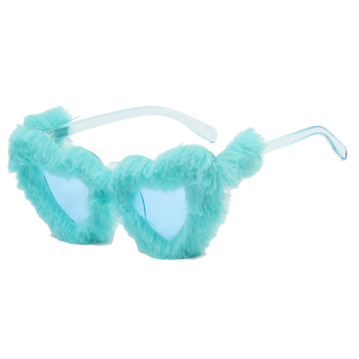 Women Paw Sunglasses with Luxurious Fur Trim Stornfield