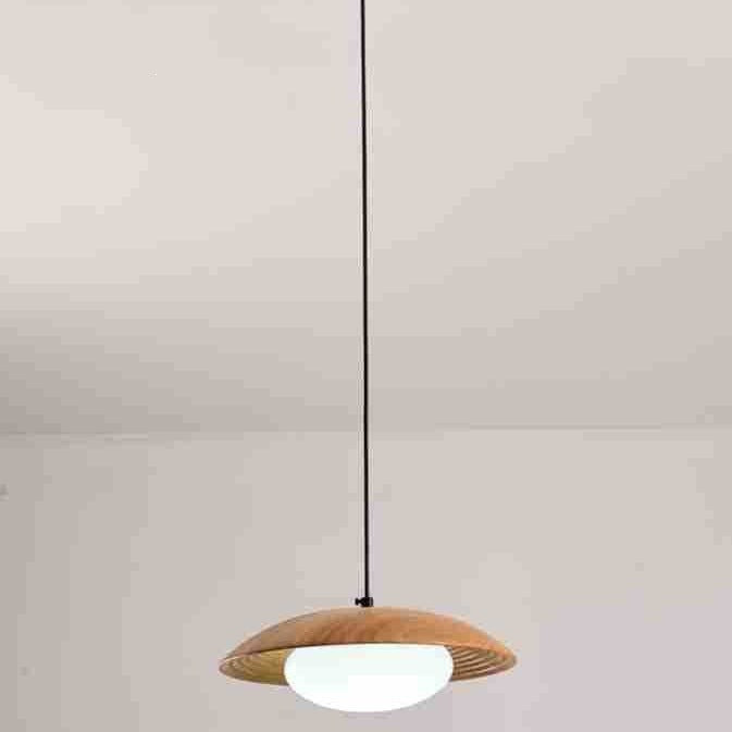 Contemporary Wooden Pendant Light