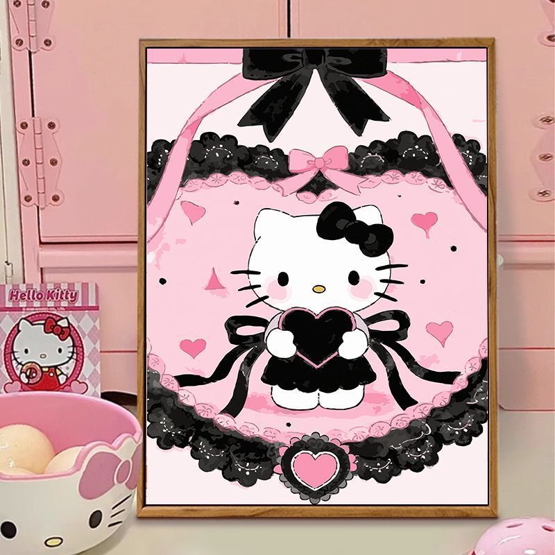 Hello Kitty-Themed Illustration Canvas Art Stornfield