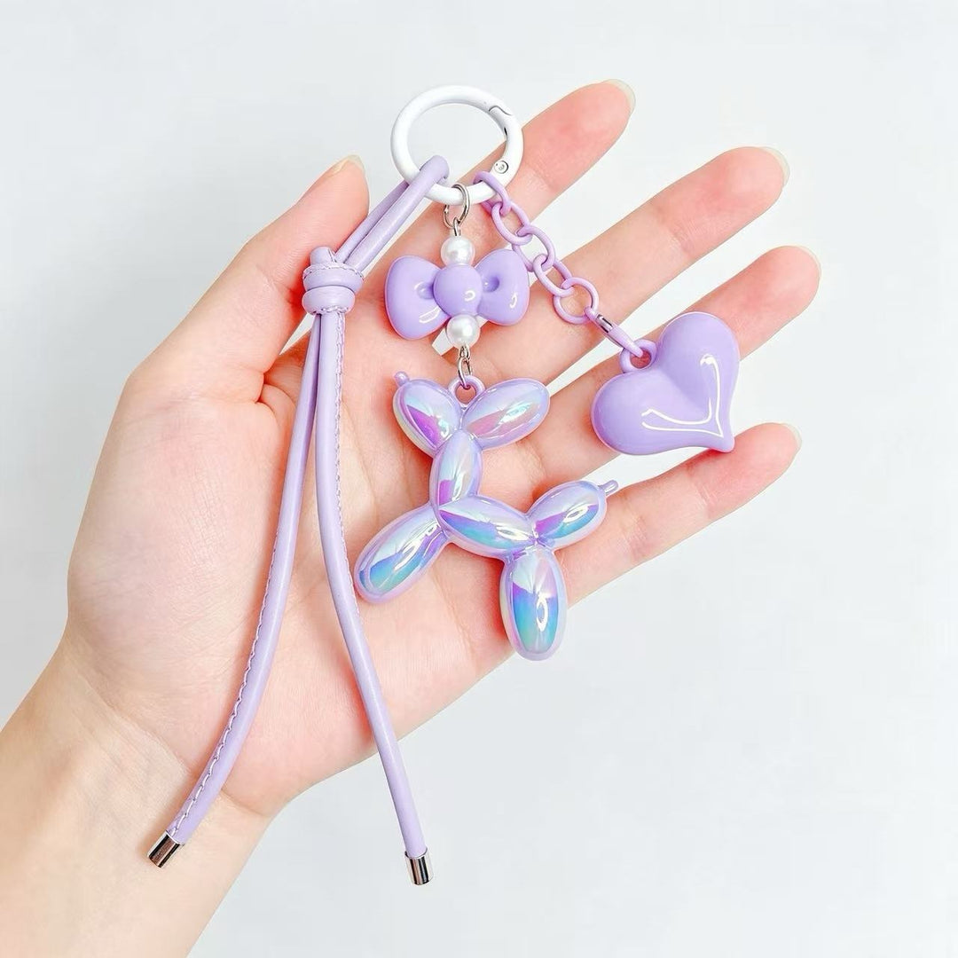 Playful keychain with heart and balloon dog Stornfield