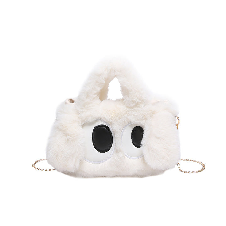 Cozy plush shoulder bag with ear application Stornfield