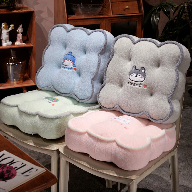 Plush pillow with animal-friendly design Stornfield
