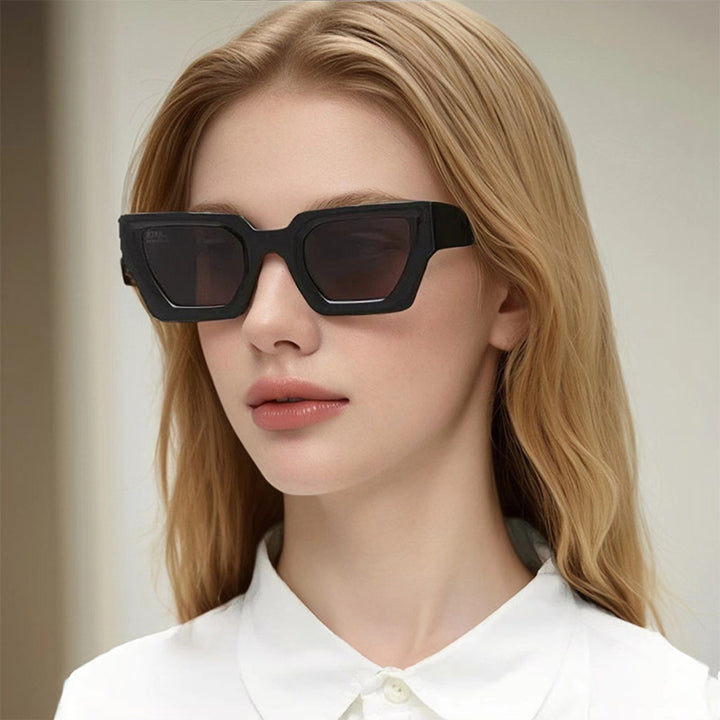 Ladies stylish square sunglasses in modern design with refined plastic frame Stornfield