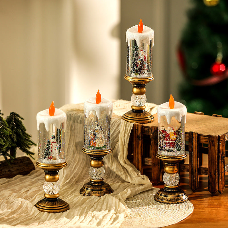 Christmas decoration lantern with snow globe Stornfield