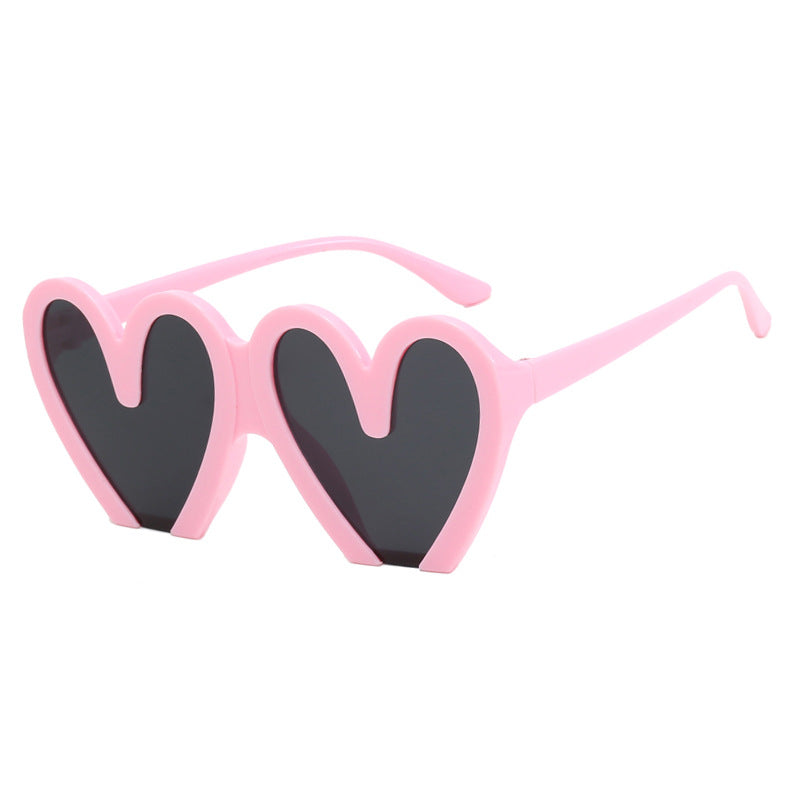 Women's Heart-Shaped Sunglasses with Durable Plastic Frame and UV Protection Stornfield