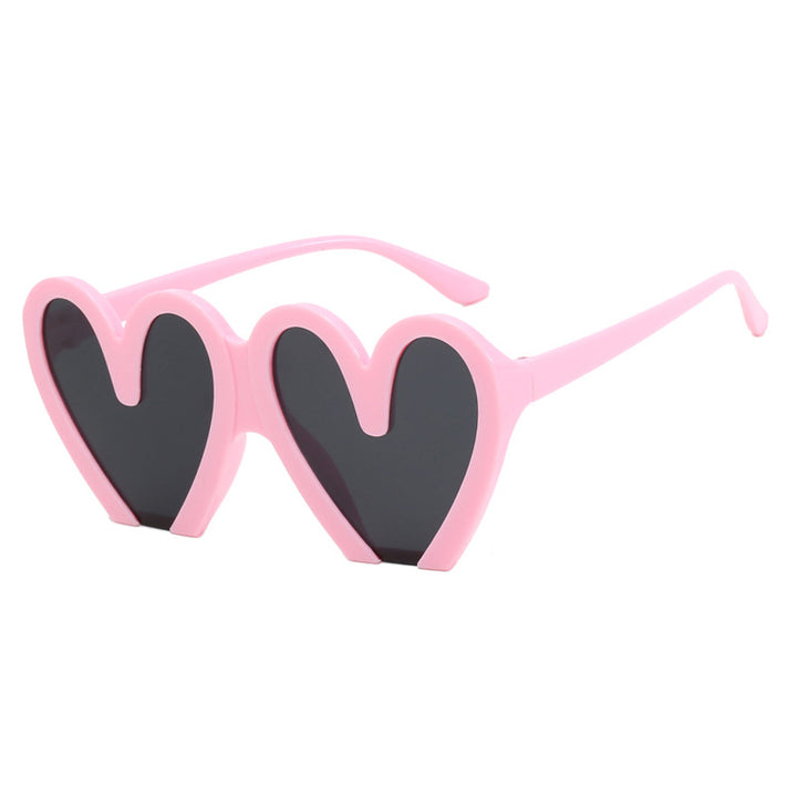 Women's Heart-Shaped Sunglasses with Durable Plastic Frame and UV Protection Stornfield