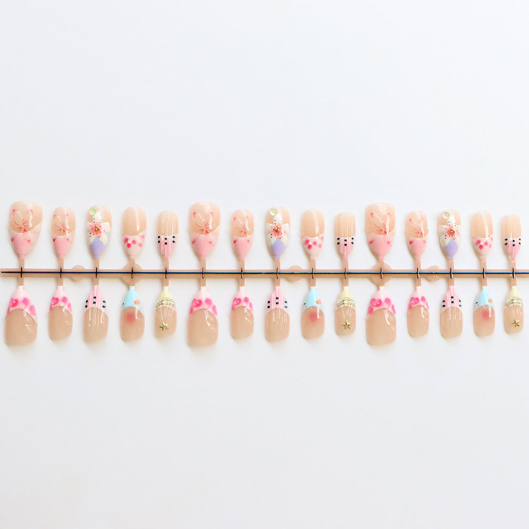 Playful Artisanal Press-On Nails Stornfield