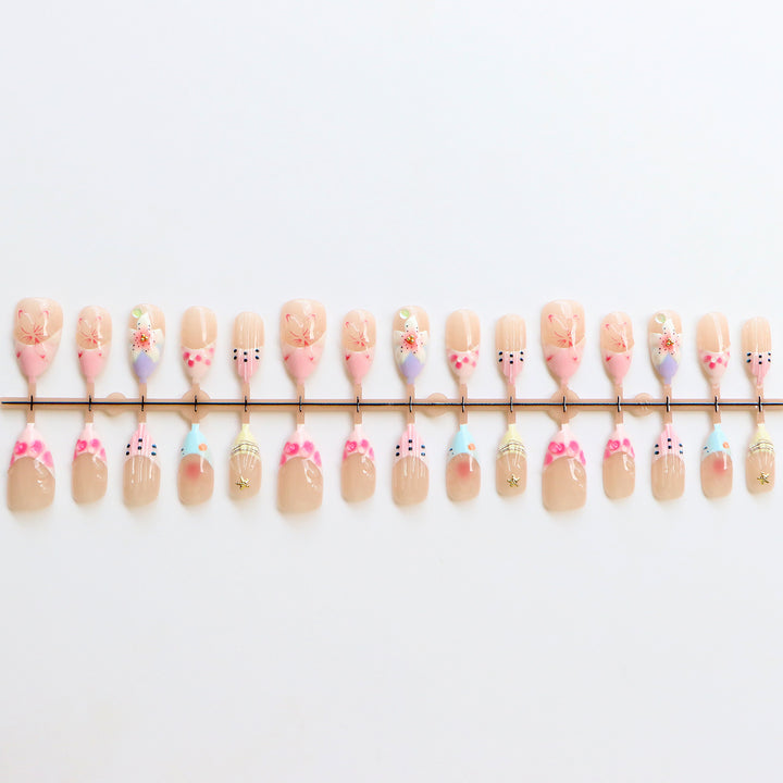 Playful Artisanal Press-On Nails Stornfield