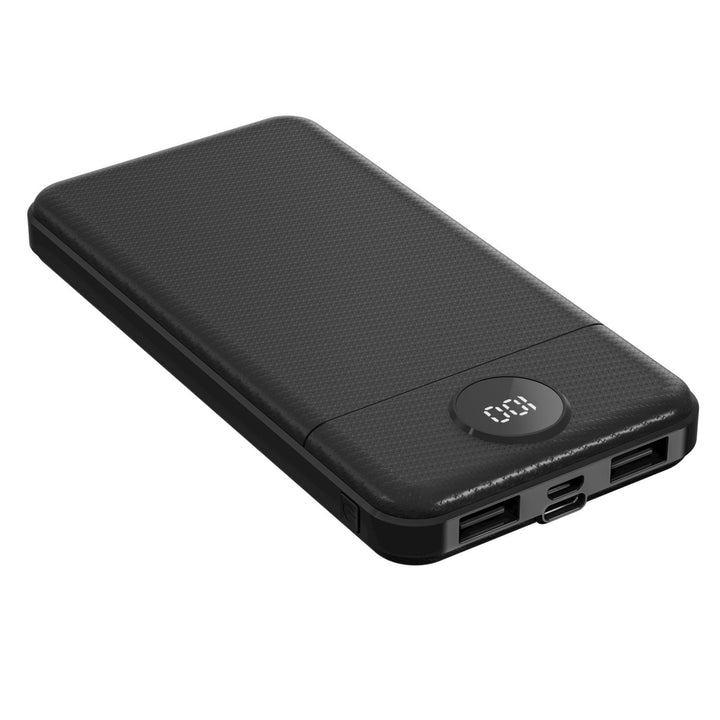 Portable power bank with intelligent LCD display and dual USB ports Stornfield