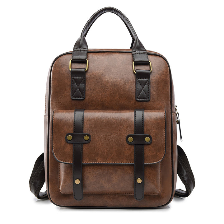 Vintage Leather Multi-Functional Backpack Stornfield