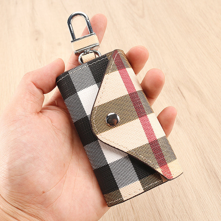 Elegant Plaid Pattern Card Case Stornfield