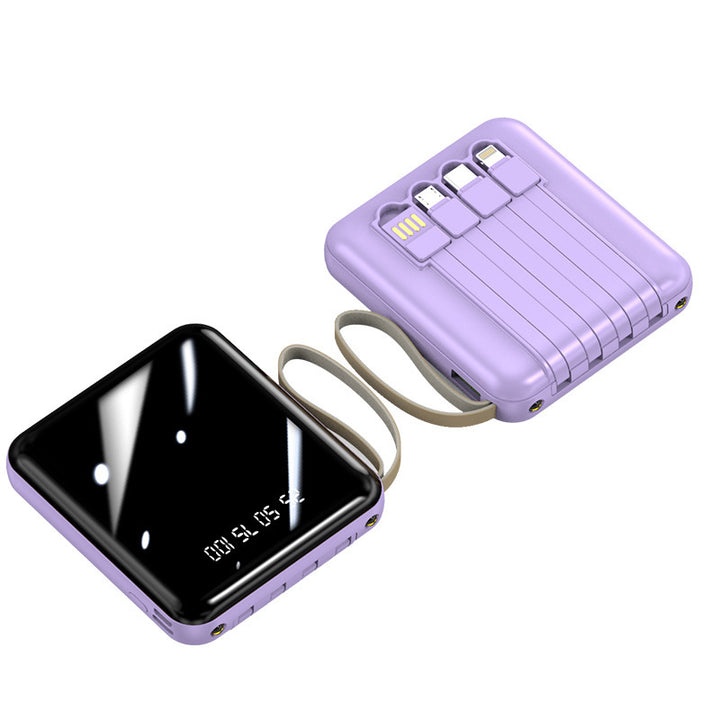 Portable power bank with integrated cables and digital display Stornfield