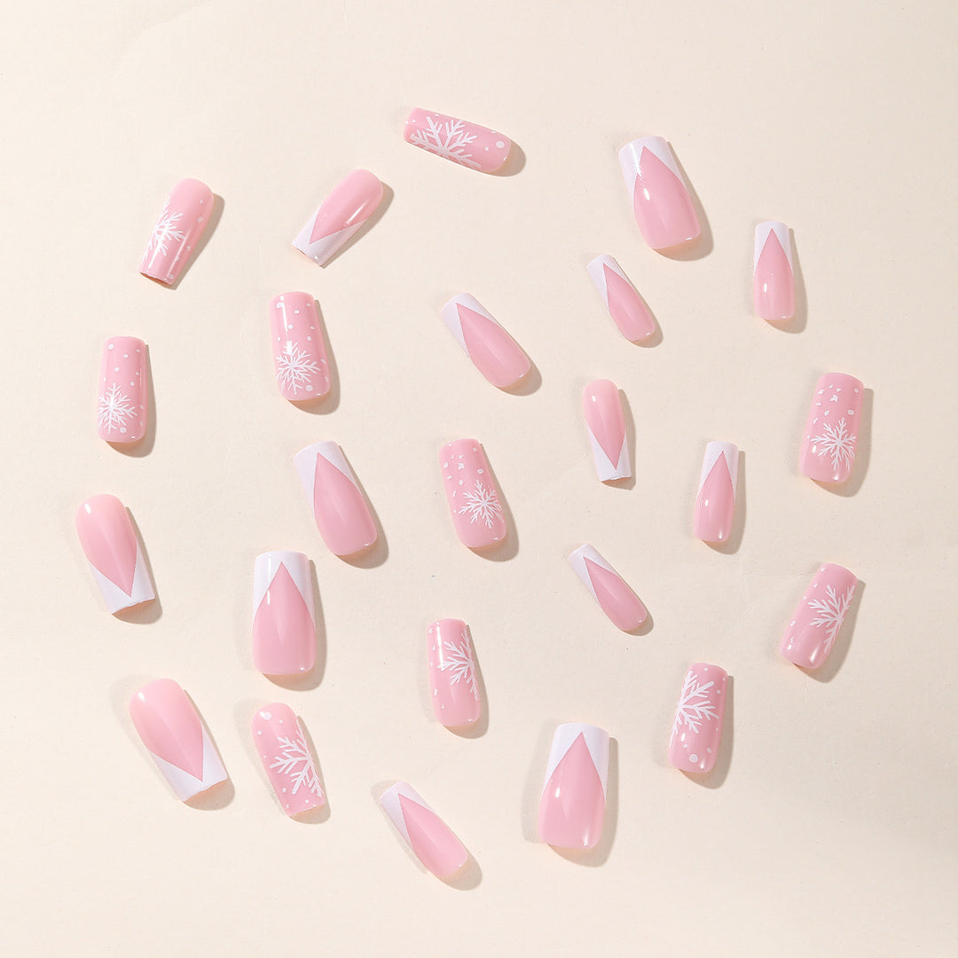 Winter-Themed Acrylic Nail Art Set Stornfield