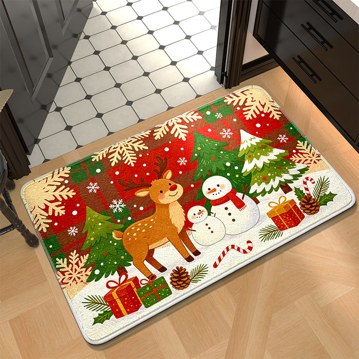 Festive Holiday Kitchen Mat Stornfield