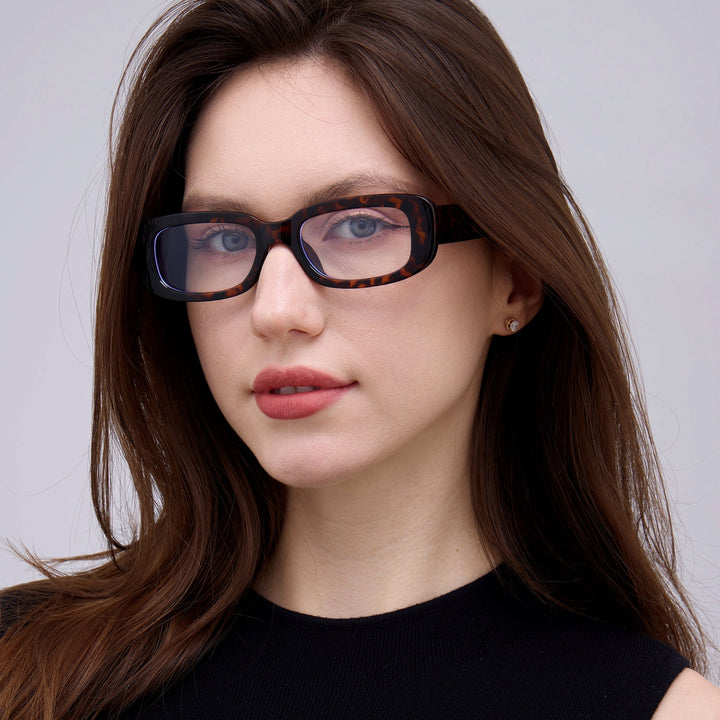 Women's square glasses with modern acetate frame Stornfield