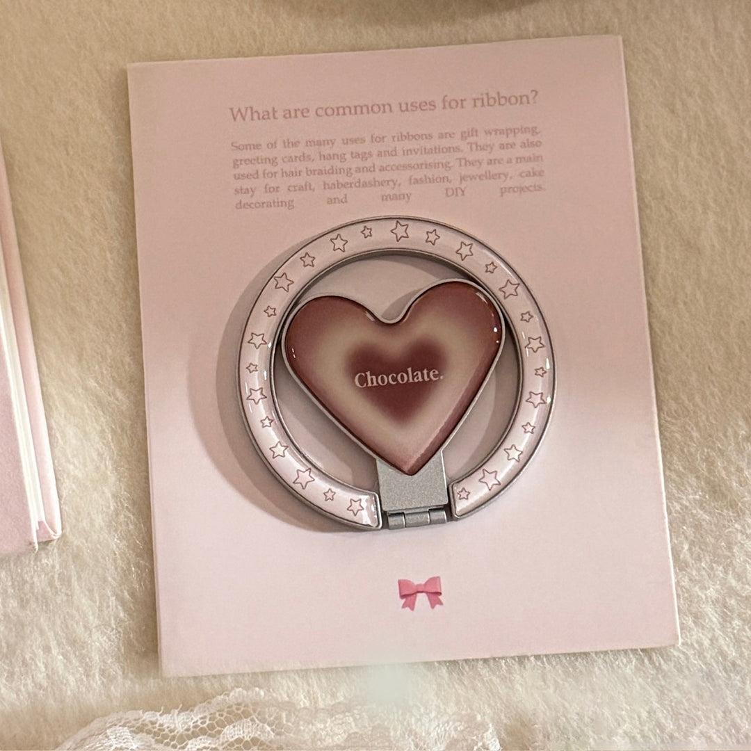 Heart-shaped hand mirror with star design Stornfield