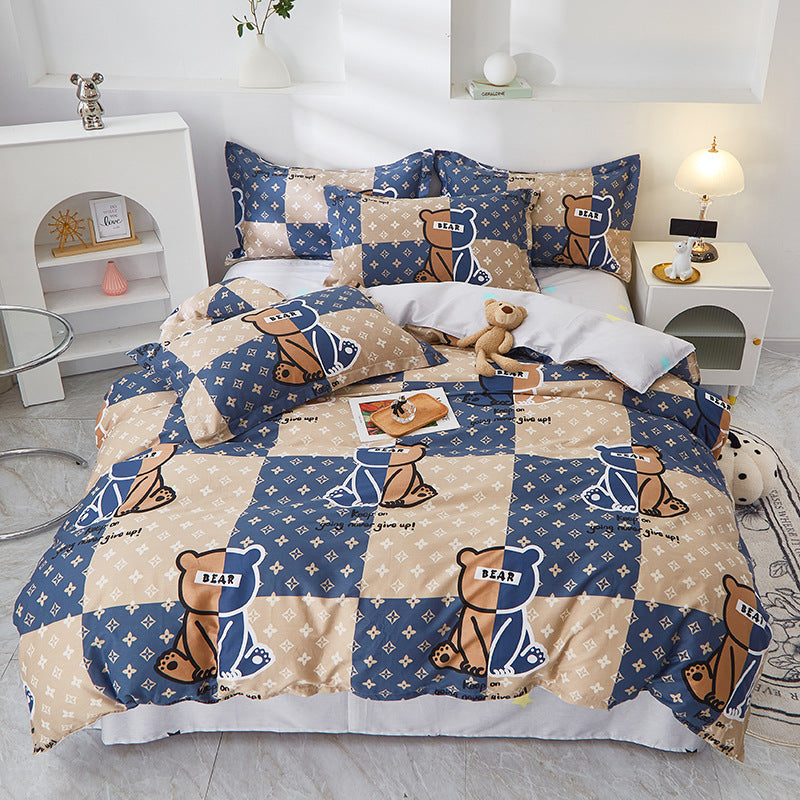 Checked Pattern Bedding Set