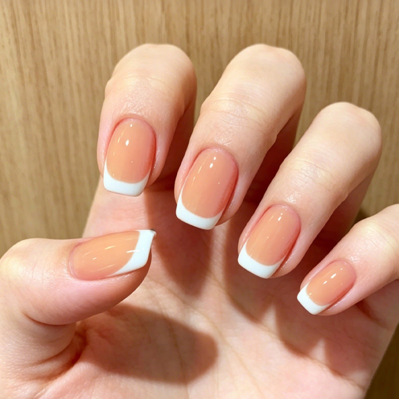 Acrylic nail set with elegant French look Stornfield