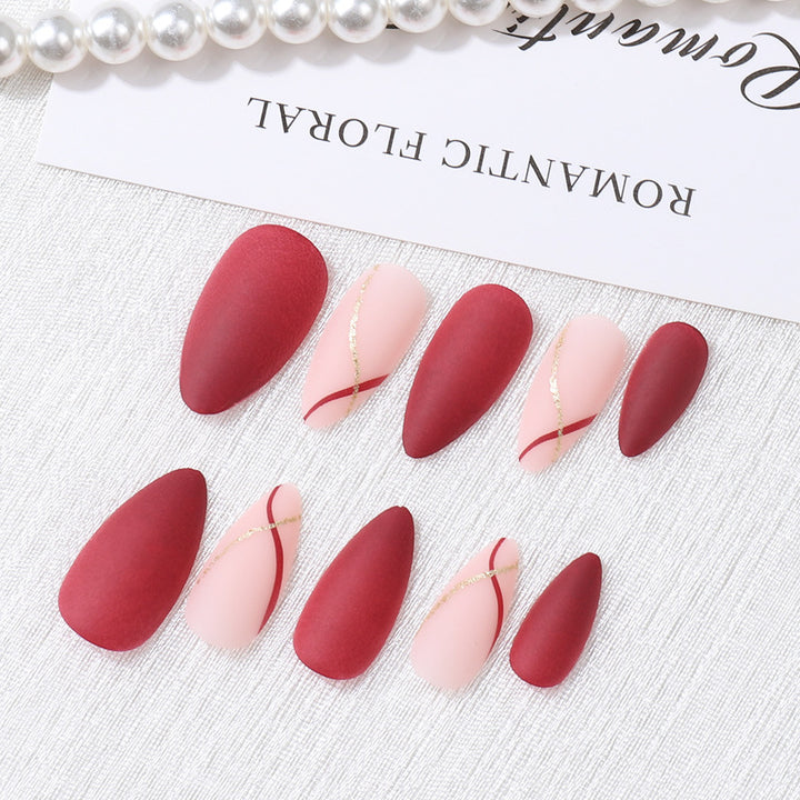 Elegant Artistic Press-On Nail Set Stornfield