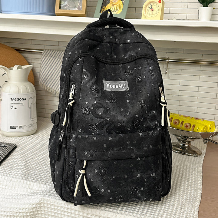 Stylish Floral-Embossed Backpack Stornfield
