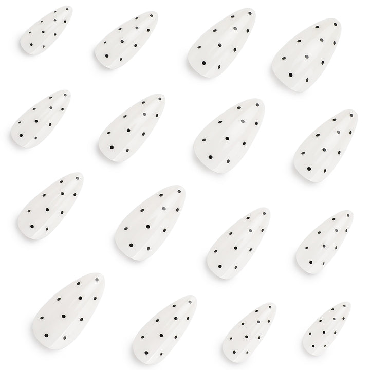 Artful Nail Extensions with Polka Dots Stornfield