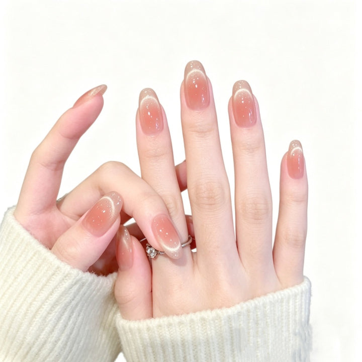 Artificial nails with elegant French tip design Stornfield