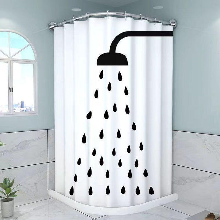 Artistic Cat-Themed Shower Curtain Stornfield