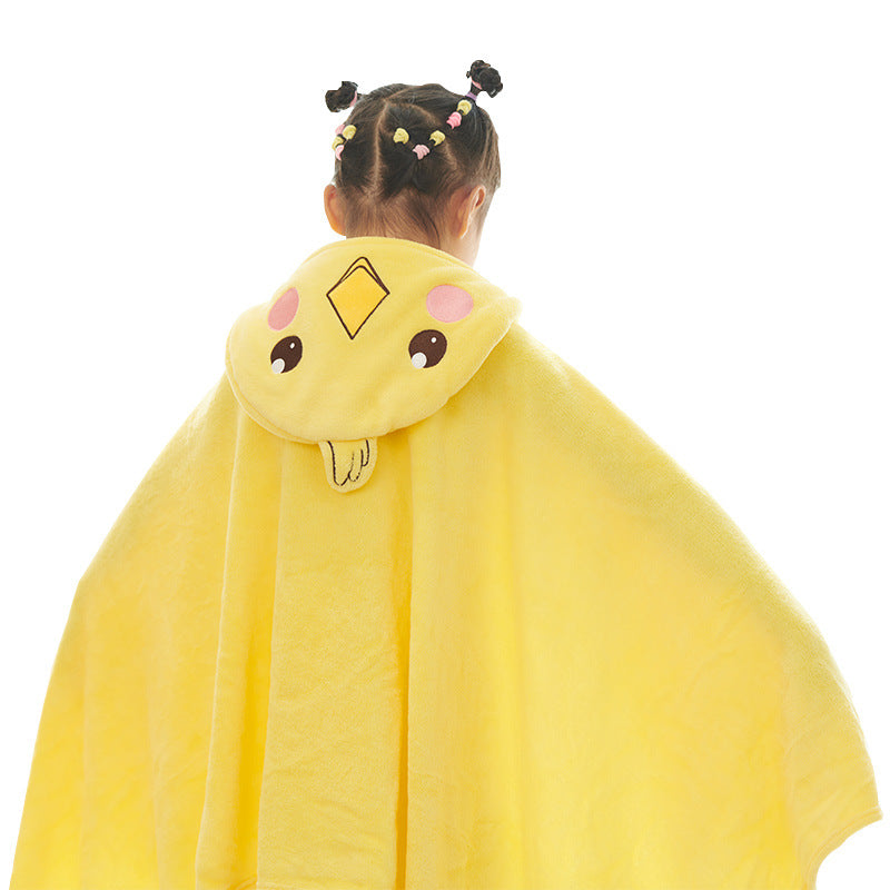 Cozy bath wrap blanket with animal duck hood design Stornfield