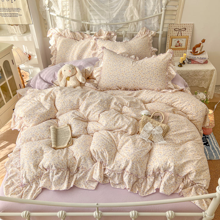 Comforting Floral Print Comforter Set