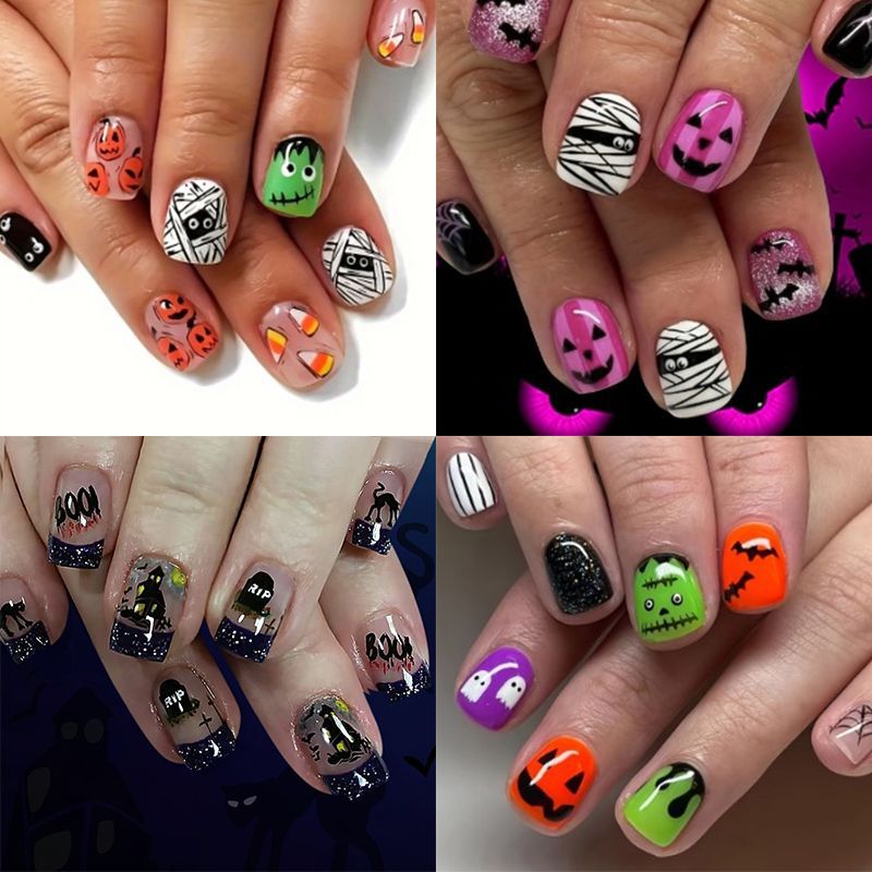 Artistic Halloween-Themed Nail Art Stornfield 1789915324